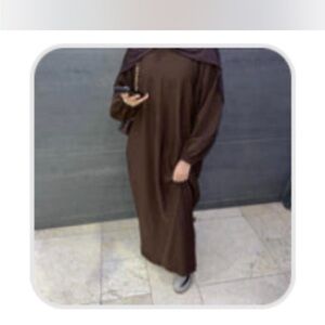 Elegant Brown Maxi Abaya
